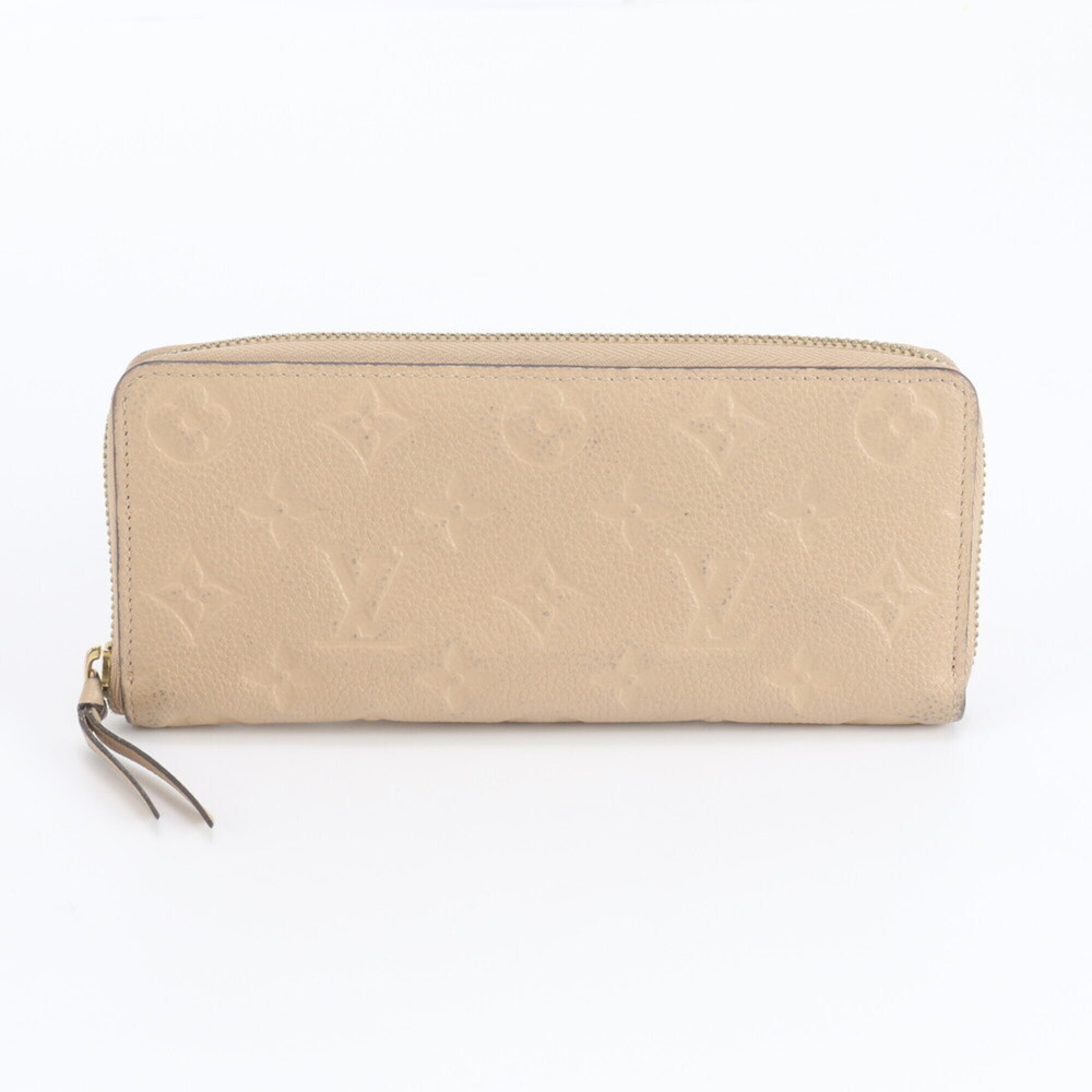 Louis Vuitton Monogram Empreinte Portefeuille Clemence Dune M60173 Leather Lo...
